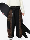 Pantalon de neige extra ample Wild Motion pour homme, à blocs de couleurs réfléchissants.