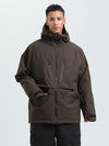 Veste de ski cargo multifonctionnelle Gsou Snow pour homme, résistante et durable.