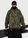 Sweat à capuche de ski freestyle Park Rider pour homme – Modèle 2 en 1 à plusieurs couches avec manches contrastées