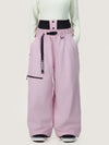 Pantalon de neige ample et résistant pour femme Urban Storm, style freestyle.