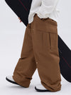 Pantalon de ski ample de style freestyle à double genou pour homme