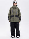 Ensemble de ski Chillform pour femme, camouflage réfléchissant – Veste Glow Trail et pantalon de ski ample