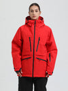 Veste de ski cargo multifonctionnelle Gsou Snow pour femme, résistante et performante.