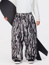 Pantalon de neige ample Nightline Park Rider pour homme, avec bandes réfléchissantes et poches cargo.