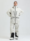 Combinaison de ski cargo multifonctionnelle Gsou Snow pour femme, résistante et performante.