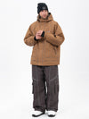 Ensemble veste de ski et pantalon ample Streetstorm pour homme, idéal pour le ski nocturne et les activités nautiques.
