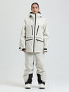 Combinaison de ski cargo multifonctionnelle Gsou Snow pour femme, résistante et performante.