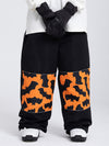Pantalon de neige cargo réfléchissant à motif swaggy pour femme, toutes saisons