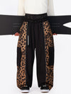 Pantalon de neige extra ample Wild Motion pour homme, à blocs de couleurs réfléchissants.