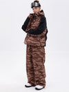 Ensemble veste bomber et pantalon ample pour femme, motif camouflage montagne freestyle
