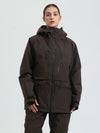 Veste de ski cargo multifonctionnelle Gsou Snow pour femme, résistante et performante.