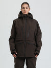 Veste de ski cargo multifonctionnelle Gsou Snow pour femme, résistante et performante.