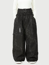 Pantalon de neige ample et résistant pour femme Urban Storm, style freestyle.