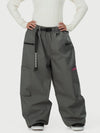 Pantalon de neige cargo utilitaire extensible et résistant Techline pour femme – Coupe ample et décontractée