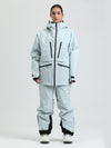 Combinaison de ski cargo multifonctionnelle Gsou Snow pour femme, résistante et performante.