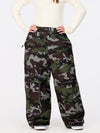 Pantalon de neige ample Nightline Park Rider pour femme, avec bandes réfléchissantes et poches cargo.