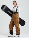 Salopette de ski cargo multifonctionnelle Gsou Snow pour femme, résistante et performante.
