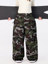 Pantalon de neige ample Nightline Park Rider pour femme, avec bandes réfléchissantes et poches cargo.