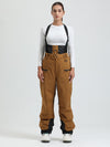 Salopette de ski cargo multifonctionnelle Gsou Snow pour femme, résistante et performante.