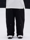 Pantalon de ski ample de style freestyle à double genou pour homme