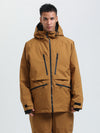 Veste de ski cargo multifonctionnelle Gsou Snow pour homme, résistante et durable.