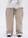 Pantalon de ski camouflage ample à genoux doubles pour femme