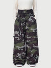 Pantalon de neige ample et résistant pour femme Urban Storm, style freestyle.