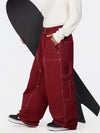 Pantalon de snowboard UrbanCraft Utility Freeride Baggy pour homme avec empiècements renforcés