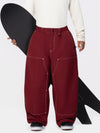 Pantalon de snowboard UrbanCraft Utility Freeride Baggy pour homme avec empiècements renforcés