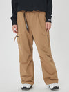Pantalon de ski ample Prime Mountain pour femme avec deux poches cargo latérales