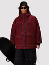 Veste de ski UrbanCraft Street Utility Freestyle pour homme – Capuche réfléchissante et design inspiré des vêtements de travail