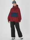 Veste bomber ample d'hiver pour femme avec poches cargo stylées et pantalon de snowboard