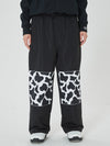 Pantalon de neige cargo Swaggy Knee pour femme avec empiècements graphiques réfléchissants