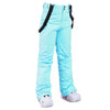 Salopette de ski Mountains Aurora blanche isolée pour femme