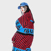 Veste de ski à carreaux style streetwear pour femme Snowverb