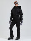 Combinaison de ski Arctic Vogue DownTop pour femme, doublée polaire, style montagnard chic