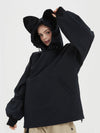 Sweat à capuche imperméable en polaire douce et moelleuse pour femme Doorek - Décoration oreilles de chat