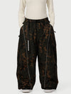 Pantalon de neige extra ample avec poches cargo réfléchissantes Wild Motion pour femme