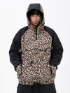 Veste de snowboard bomber camouflage Mountain Freestyle pour homme avec poche cargo