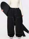 Pantalon de snowboard UrbanCraft Utility Freeride Baggy pour femme avec empiècements renforcés