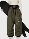Pantalon de ski cargo utilitaire Camden Punk Rivet Street pour femme – Coupe ample et décontractée