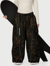 Pantalon de neige extra ample avec poches cargo réfléchissantes Wild Motion pour femme