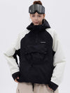 Veste bomber de snowboard Mountain Freestyle pour femme avec poche cargo