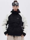 Veste de snowboard bomber camouflage Mountain Freestyle pour femme avec poche cargo