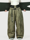 Pantalon de neige ample OG pour femme, style urbain et inspiré des vêtements de travail, avec rivets apparents.