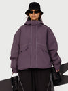 Veste de neige utilitaire réfléchissante UrbanCraft pour femme – Coupe streetwear
