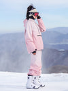 Combinaisons de snowboard d'hiver colorées et fluo pour femmes