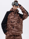 Veste de snowboard bomber camouflage Mountain Freestyle pour femme avec poche cargo