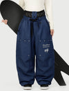 Pantalon de ski cargo utilitaire Camden Punk Rivet Street pour femme – Coupe ample et décontractée