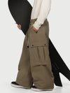 Pantalon de neige extra ample Wild Motion pour homme, avec poches cargo réfléchissantes.